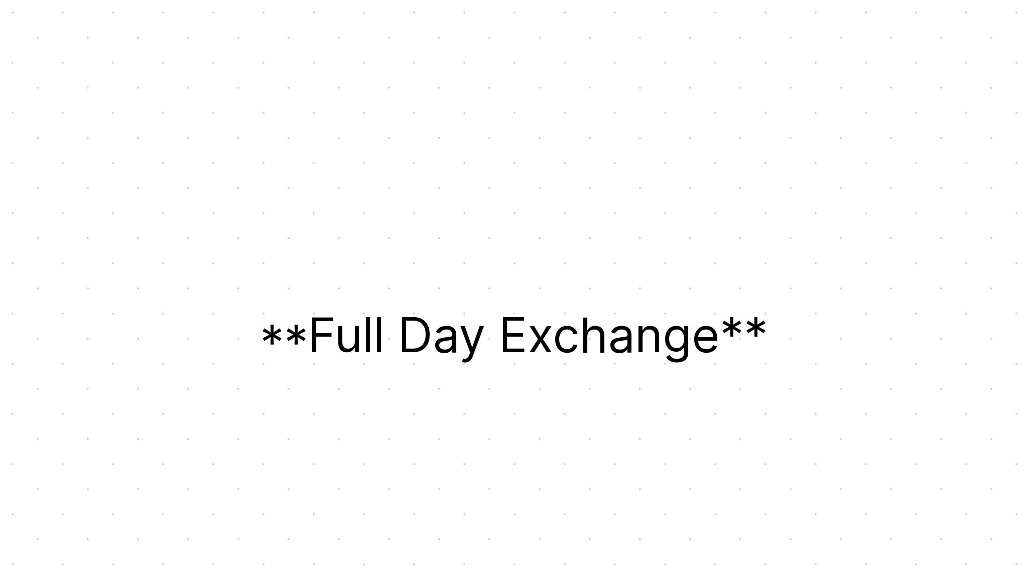 Events in: Full-day Exchange | ELE